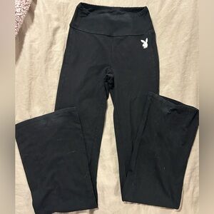 PacSun playboy Black Wide yoga pants